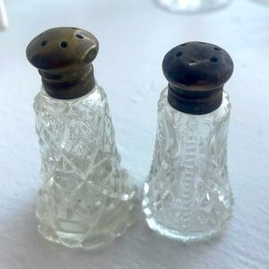 Small vintage salt and pepper